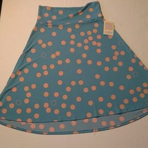Lularoe Azure skirt polka dot *NWT*